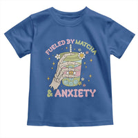 Funny Fueled By Matcha And Anxiety Toddler T Shirt Matcha Lover - Wonder Print Shop