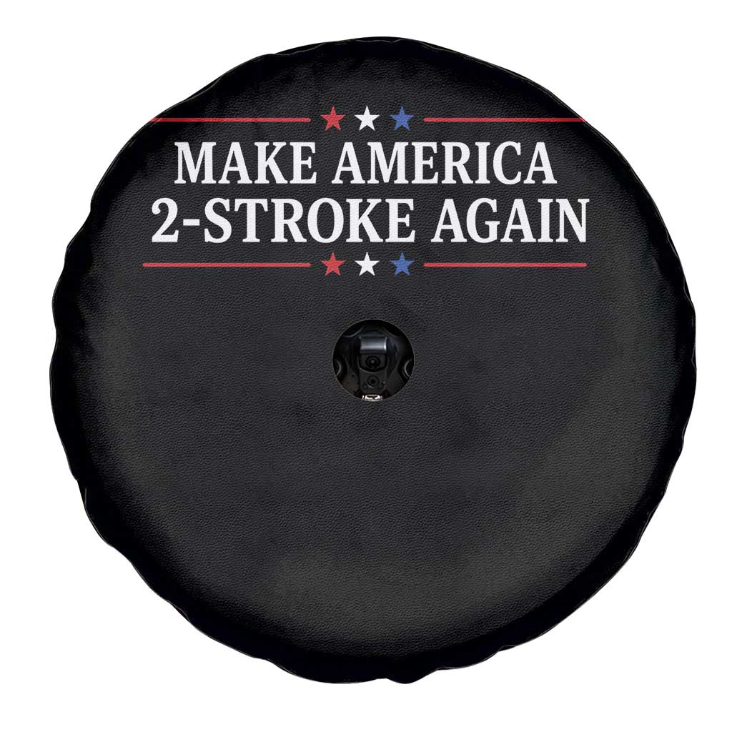 Funny 2 Stroke Motocross Lover Spare Tire Cover Make America 2 Stroke Again