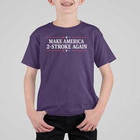 Funny 2 Stroke Motocross Lover T Shirt For Kid Make America 2 Stroke Again