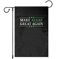 Make Algae Great Again Garden Flag Funny Political Satire Lincoln Reflecting Pool