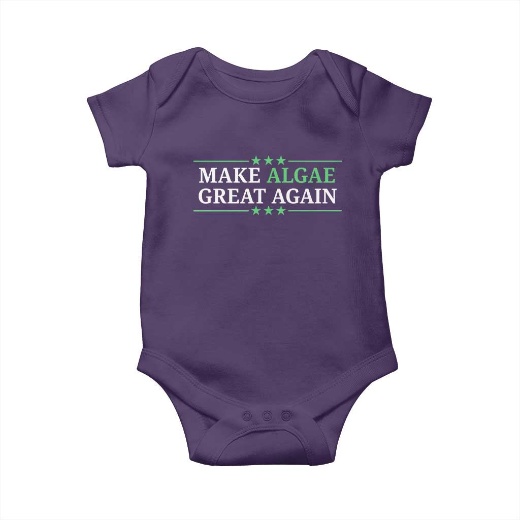 Make Algae Great Again Baby Onesie Funny Political Satire Lincoln Reflecting Pool