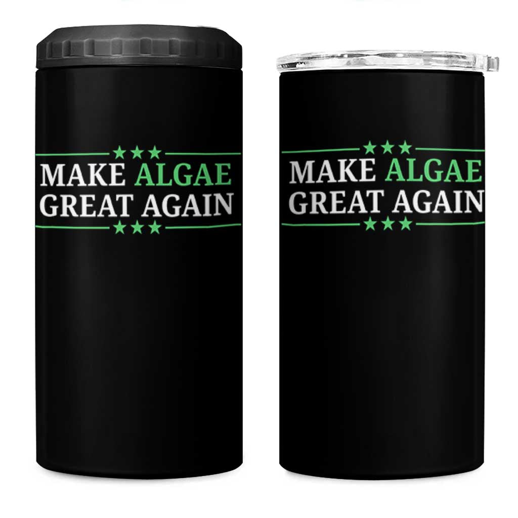 Make Algae Great Again 4 in 1 Can Cooler Tumbler Funny Political Satire Lincoln Reflecting Pool