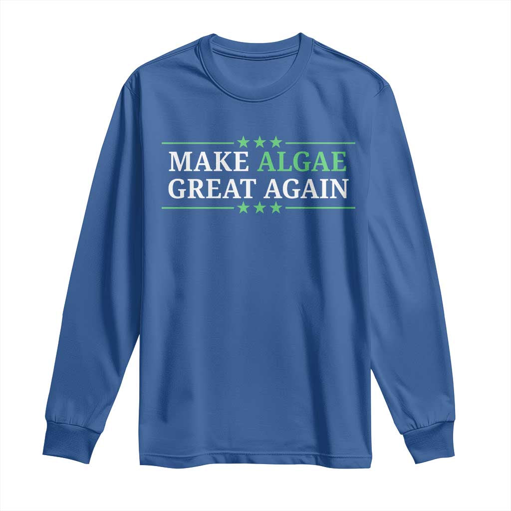 Make Algae Great Again Long Sleeve Shirt Funny Political Satire Lincoln Reflecting Pool