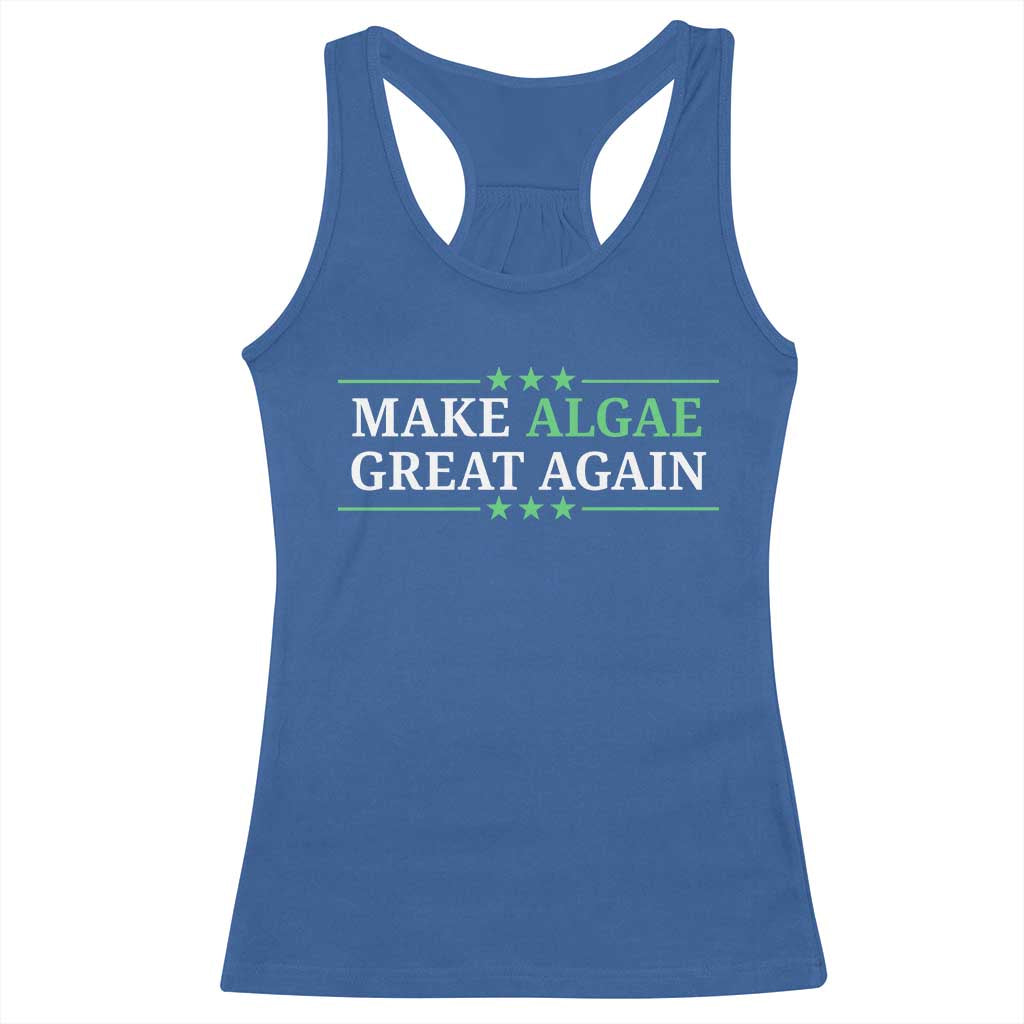 Make Algae Great Again Racerback Tank Top Funny Political Satire Lincoln Reflecting Pool
