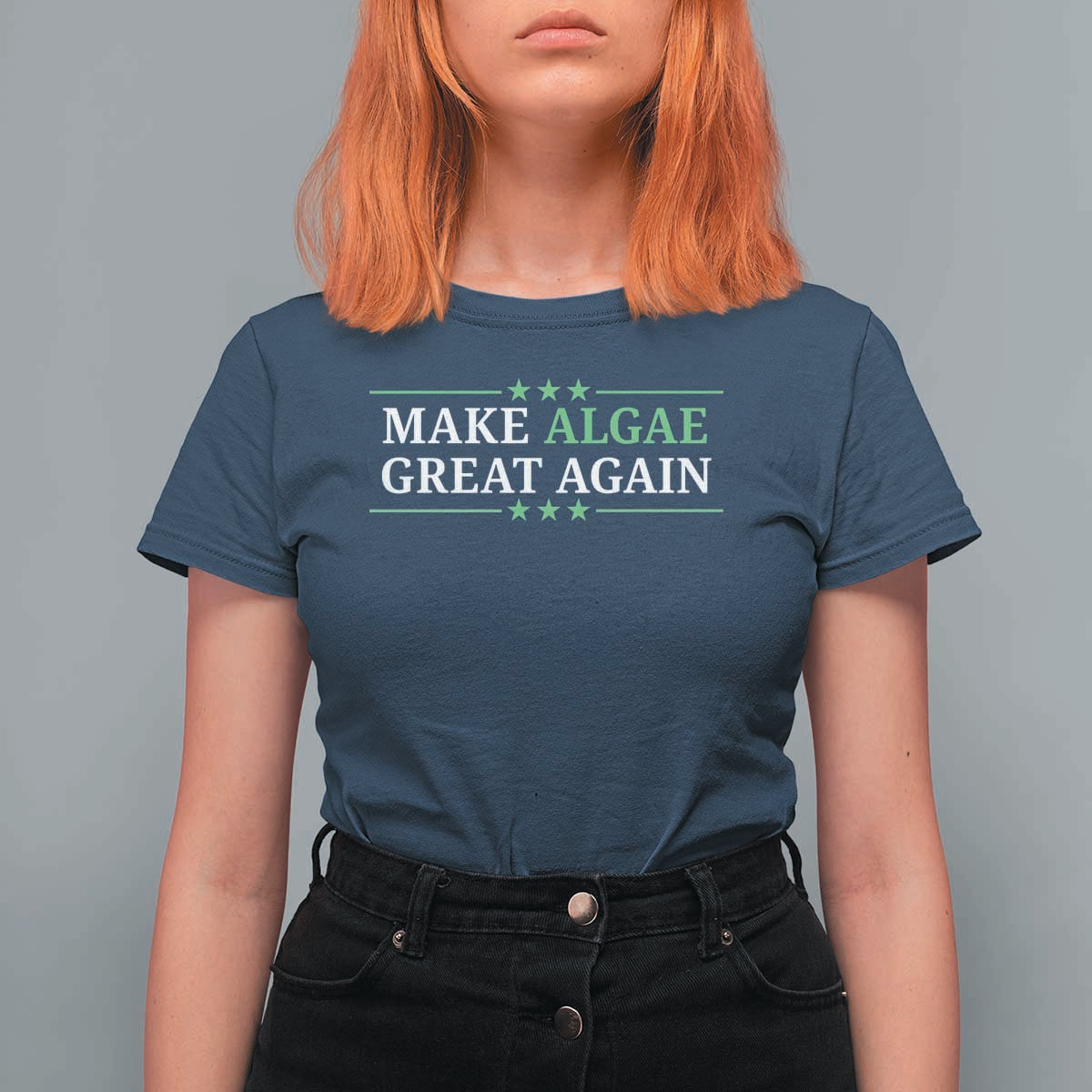 Make Algae Great Again T Shirt For Women Funny Political Satire Lincoln Reflecting Pool