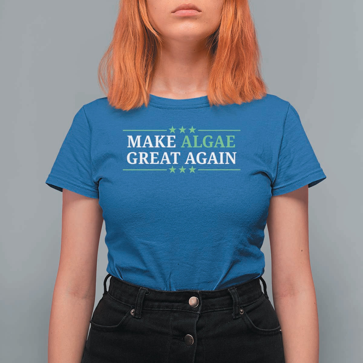 Make Algae Great Again T Shirt For Women Funny Political Satire Lincoln Reflecting Pool