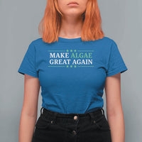 Make Algae Great Again T Shirt For Women Funny Political Satire Lincoln Reflecting Pool