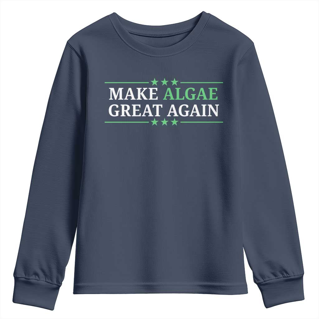 Make Algae Great Again Youth Sweatshirt Funny Political Satire Lincoln Reflecting Pool