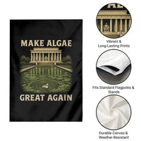 Make Algae Great Again Garden Flag Funny Lincoln Memorial Reflecting Pool
