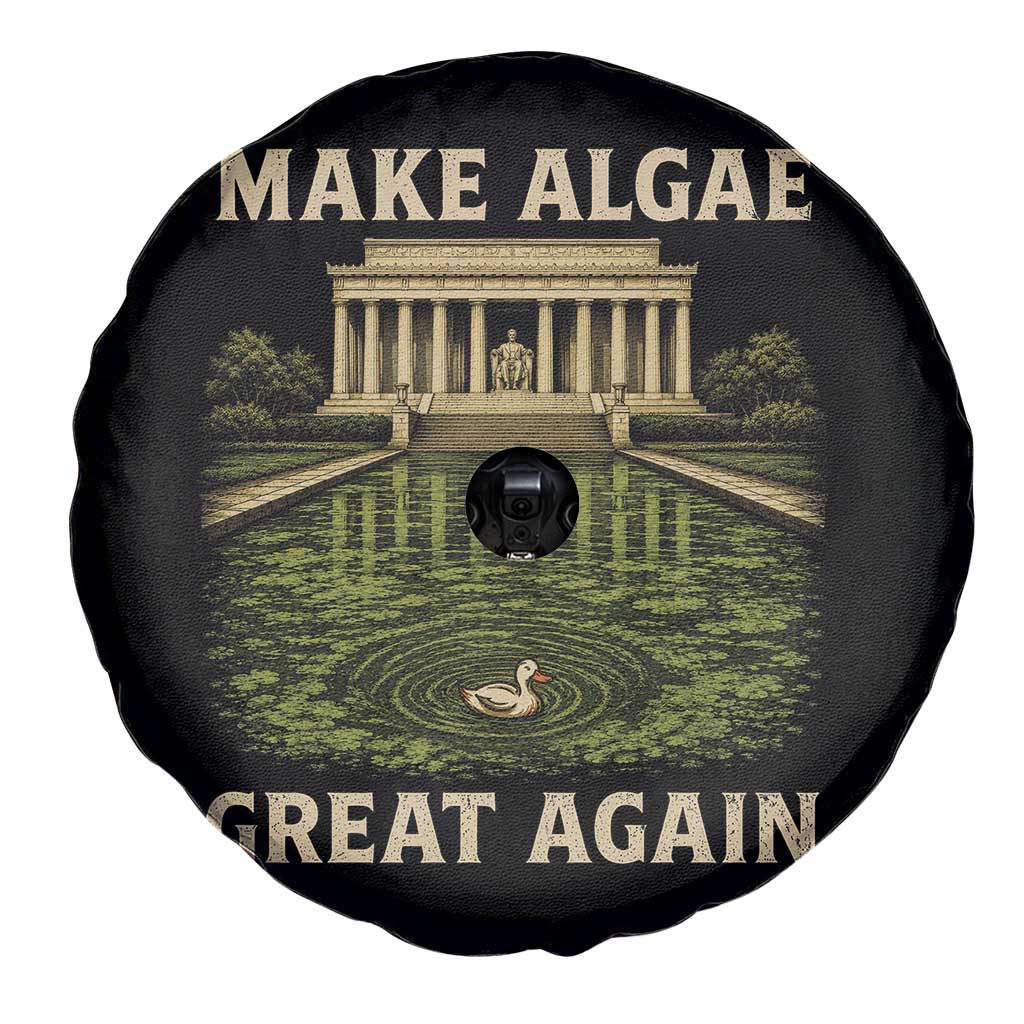 Make Algae Great Again Spare Tire Cover Funny Lincoln Memorial Reflecting Pool