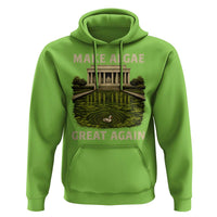 Make Algae Great Again Hoodie Funny Lincoln Memorial Reflecting Pool