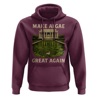 Make Algae Great Again Hoodie Funny Lincoln Memorial Reflecting Pool