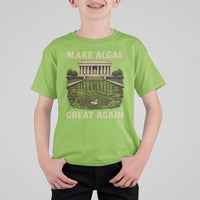 Make Algae Great Again T Shirt For Kid Funny Lincoln Memorial Reflecting Pool
