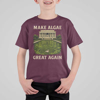 Make Algae Great Again T Shirt For Kid Funny Lincoln Memorial Reflecting Pool