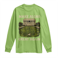 Make Algae Great Again Long Sleeve Shirt Funny Lincoln Memorial Reflecting Pool
