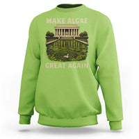 Make Algae Great Again Sweatshirt Funny Lincoln Memorial Reflecting Pool