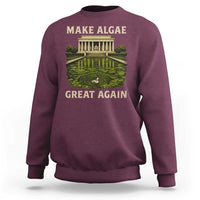 Make Algae Great Again Sweatshirt Funny Lincoln Memorial Reflecting Pool