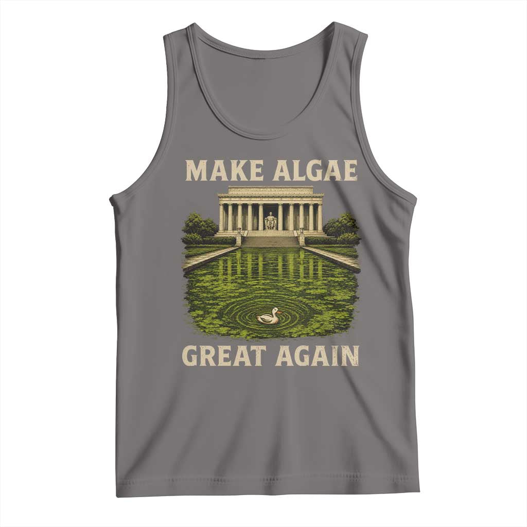 Make Algae Great Again Tank Top Funny Lincoln Memorial Reflecting Pool