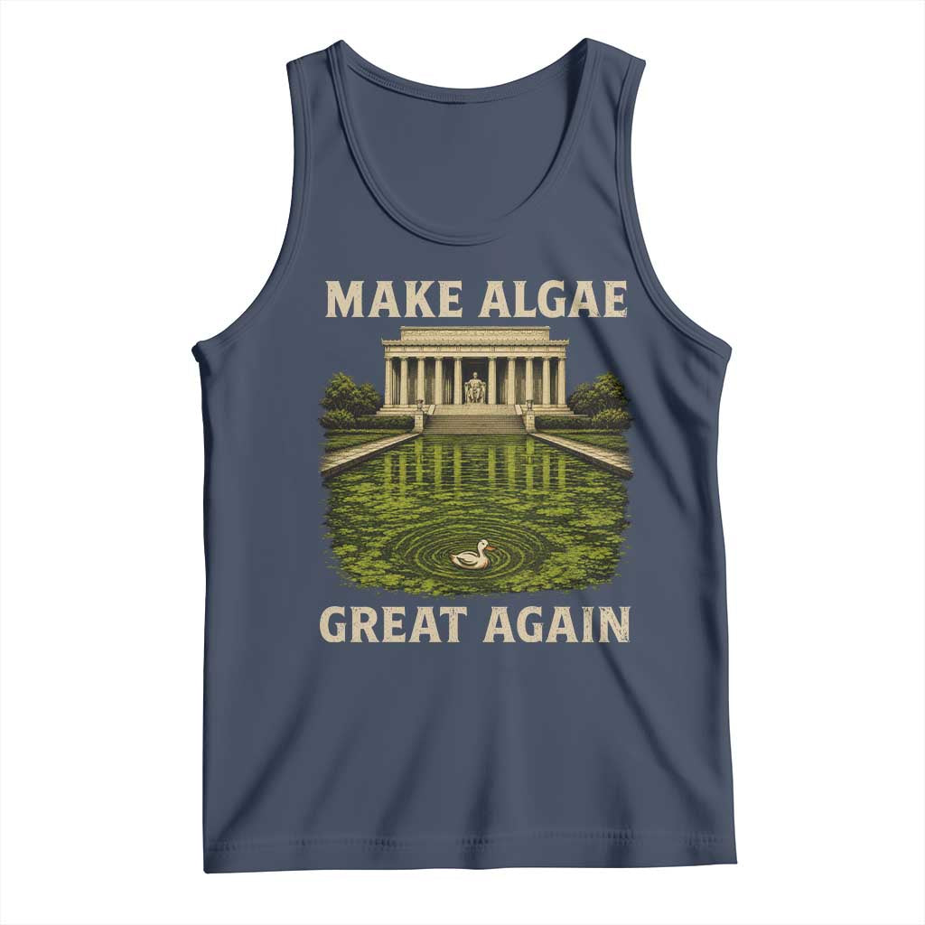 Make Algae Great Again Tank Top Funny Lincoln Memorial Reflecting Pool