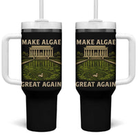 Make Algae Great Again Tumbler With Handle Funny Lincoln Memorial Reflecting Pool