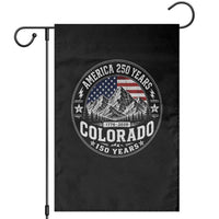 Colorado 150 America 250 Years Garden Flag Colorado Sesquicentennial Anniversary 1876 2026