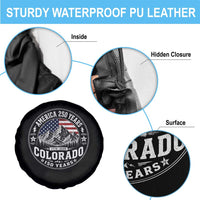 Colorado 150 America 250 Years Spare Tire Cover Colorado Sesquicentennial Anniversary 1876 2026