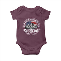 Colorado 150 America 250 Years Baby Onesie Colorado Sesquicentennial Anniversary 1876 2026
