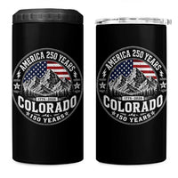 Colorado 150 America 250 Years 4 in 1 Can Cooler Tumbler Colorado Sesquicentennial Anniversary 1876 2026