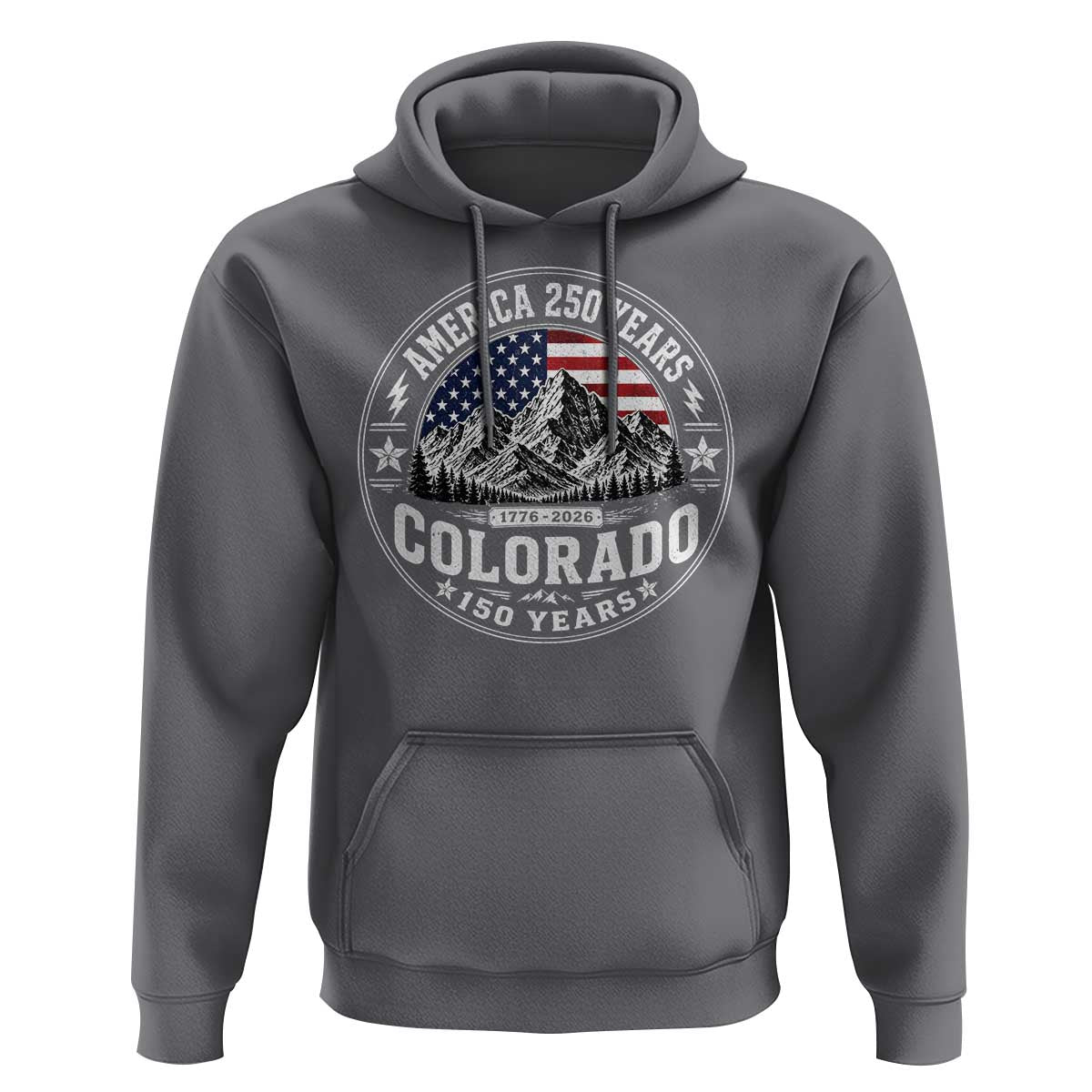 Colorado 150 America 250 Years Hoodie Colorado Sesquicentennial Anniversary 1876 2026