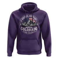 Colorado 150 America 250 Years Hoodie Colorado Sesquicentennial Anniversary 1876 2026