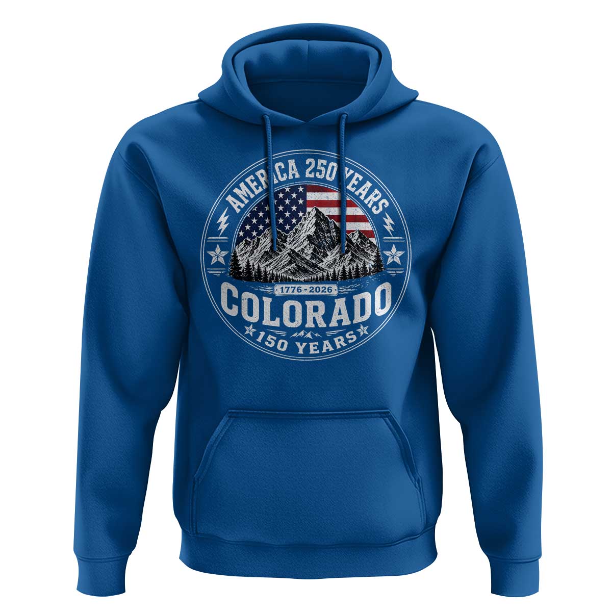 Colorado 150 America 250 Years Hoodie Colorado Sesquicentennial Anniversary 1876 2026