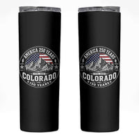 Colorado 150 America 250 Years Skinny Tumbler Colorado Sesquicentennial Anniversary 1876 2026