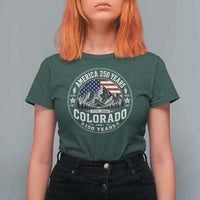 Colorado 150 America 250 Years T Shirt For Women Colorado Sesquicentennial Anniversary 1876 2026