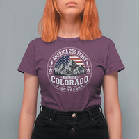 Colorado 150 America 250 Years T Shirt For Women Colorado Sesquicentennial Anniversary 1876 2026