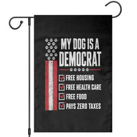 My Dog Is A Democrat Garden Flag Funny Political Dog Owner