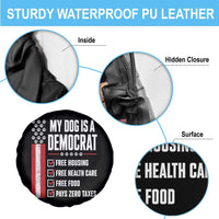 My Dog Is A Democrat Spare Tire Cover Funny Political Dog Owner