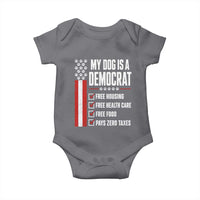 My Dog Is A Democrat Baby Onesie Funny Political Dog Owner