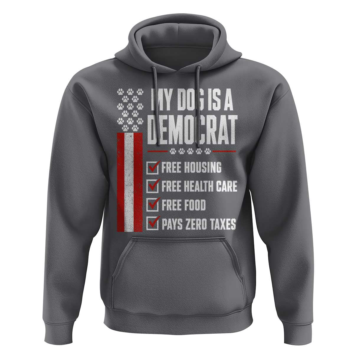 My Dog Is A Democrat Hoodie Funny Political Dog Owner