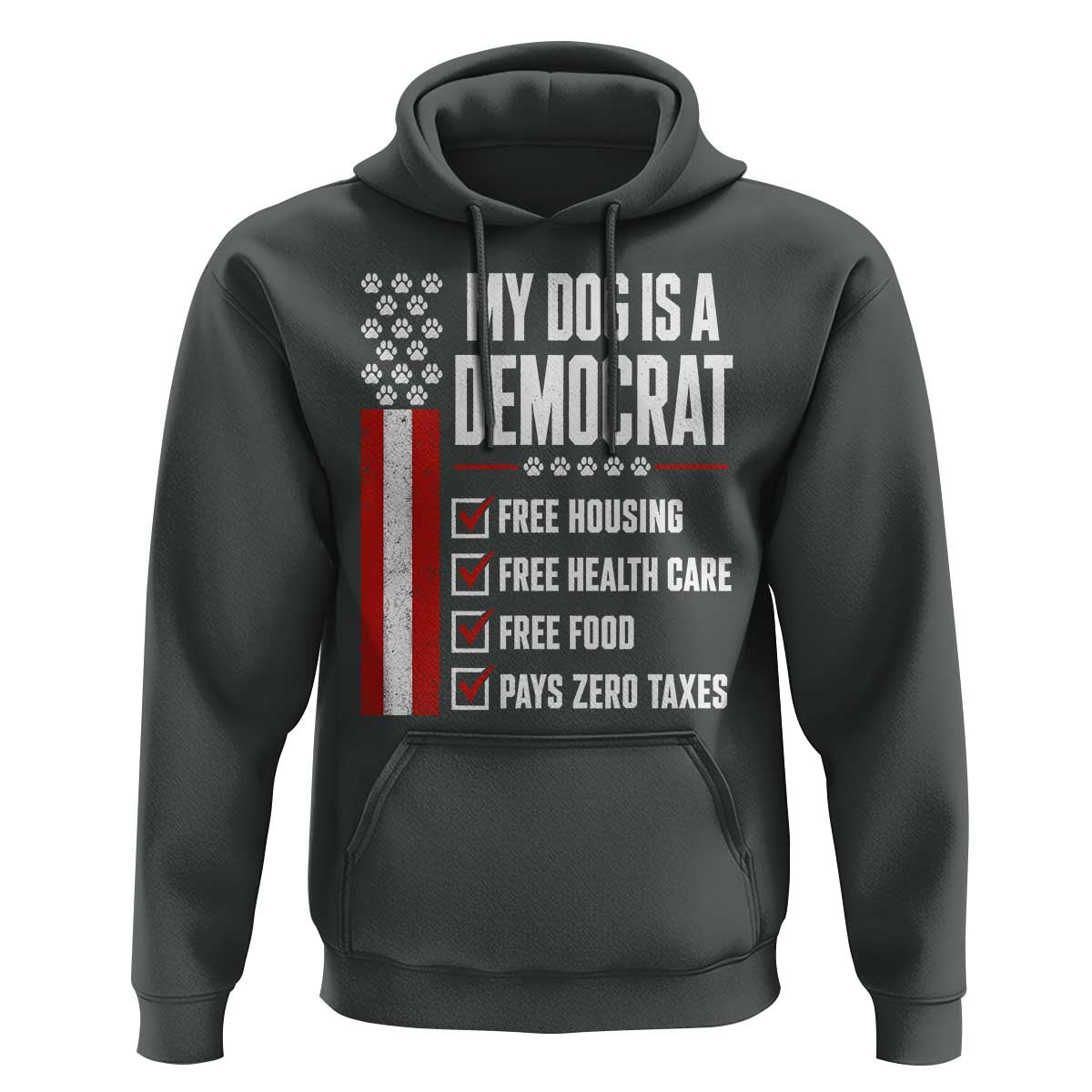 My Dog Is A Democrat Hoodie Funny Political Dog Owner