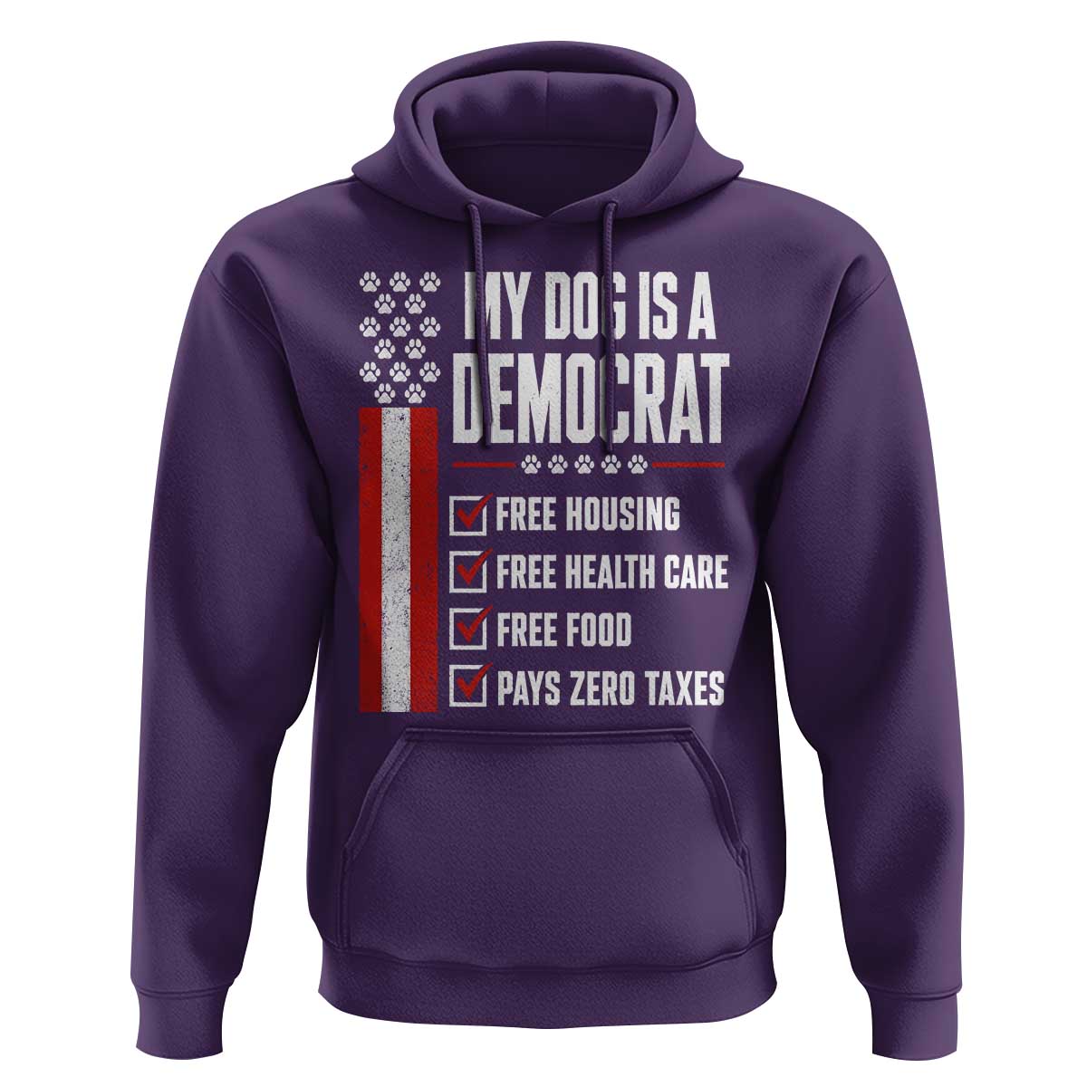 My Dog Is A Democrat Hoodie Funny Political Dog Owner