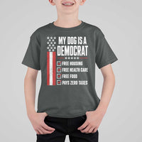 My Dog Is A Democrat T Shirt For Kid Funny Political Dog Owner