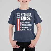 My Dog Is A Democrat T Shirt For Kid Funny Political Dog Owner