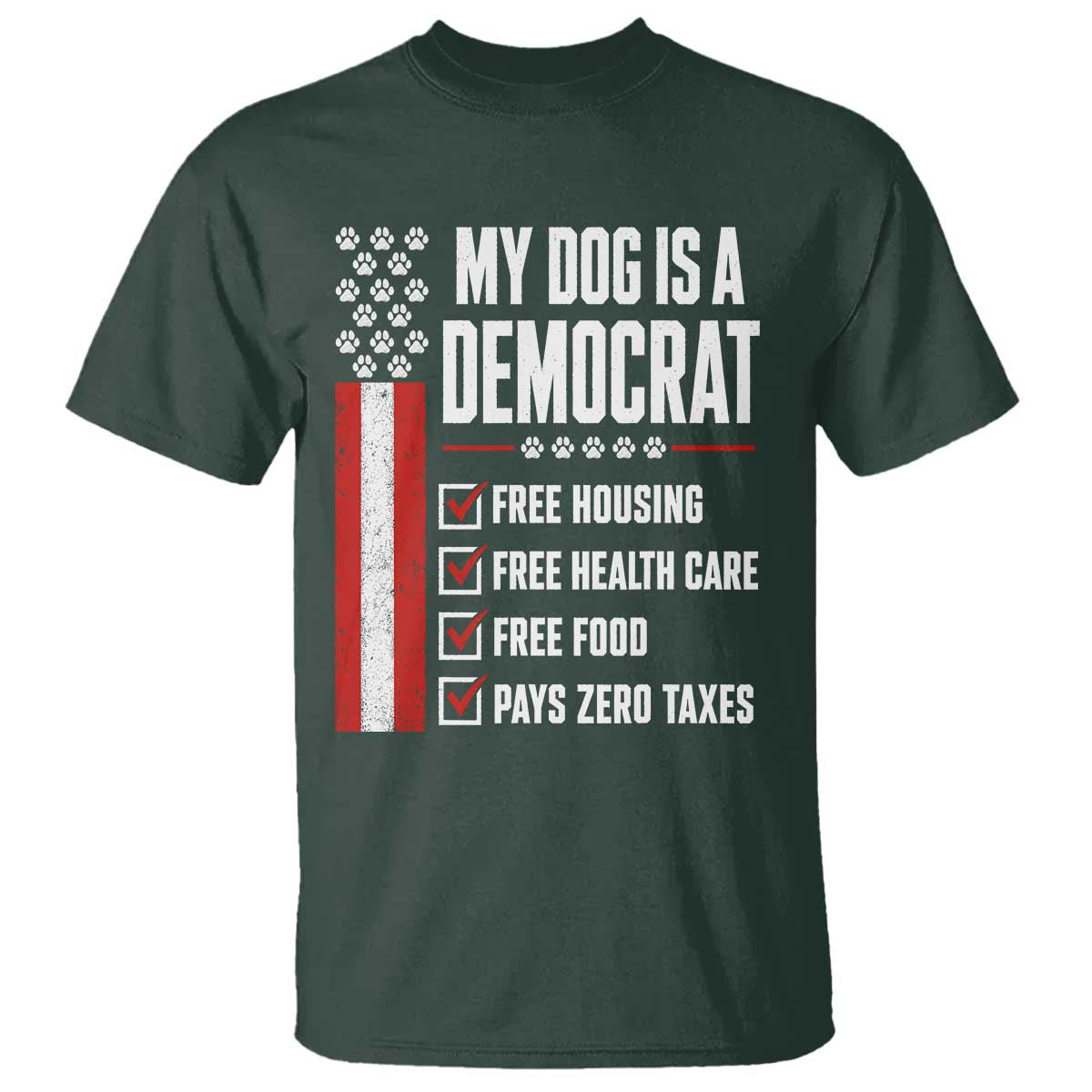 My Dog Is A Democrat T Shirt Funny Political Dog Owner