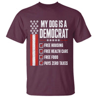 My Dog Is A Democrat T Shirt Funny Political Dog Owner