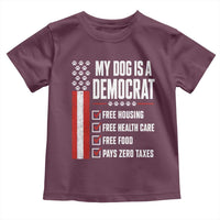 My Dog Is A Democrat Toddler T Shirt Funny Political Dog Owner