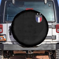 Vintage France Football Crest Two Stars French Flag Spare Tire Cover