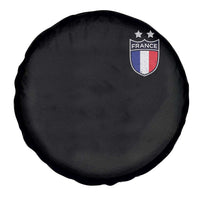 Vintage France Football Crest Two Stars French Flag Spare Tire Cover
