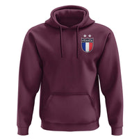 Vintage France Football Crest Two Stars French Flag Hoodie