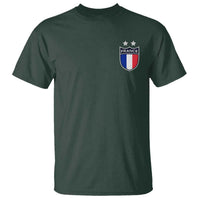 Vintage France Football Crest Two Stars French Flag T Shirt