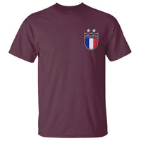 Vintage France Football Crest Two Stars French Flag T Shirt